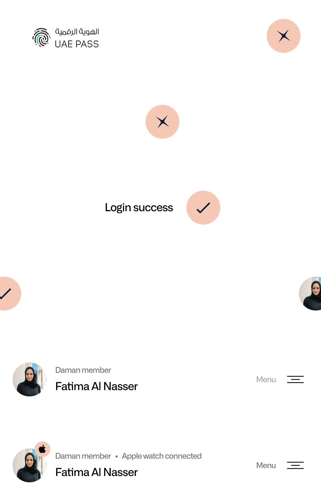 UAE PASS Modal State Sequence